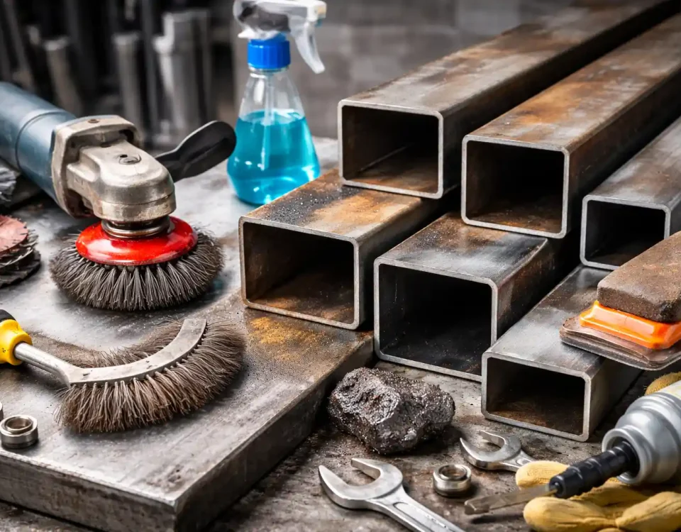 روش‌های بهینه برای تمیزکاری پروفیل‌های آهنی