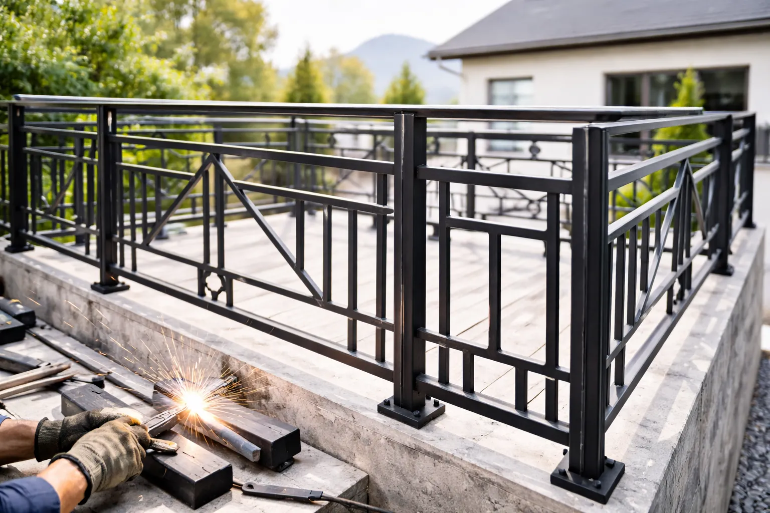 چگونه با پروفیل آهنی نرده‌های زیبا بسازیم؟