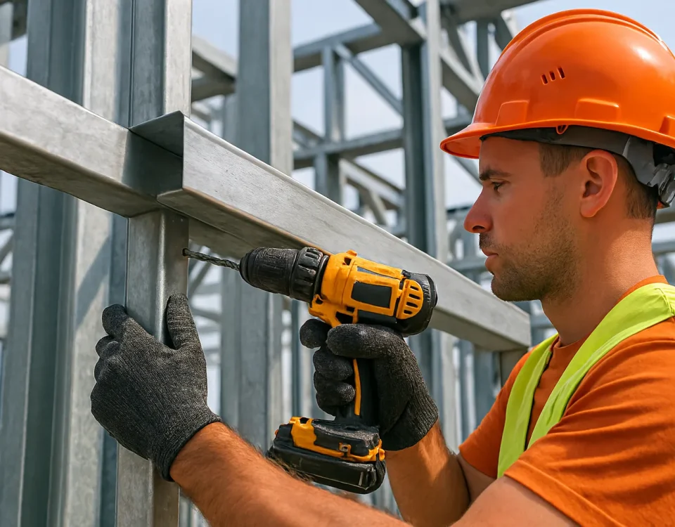 آموزش نصب پروفیل‌ها در سازه‌های فلزی با دقت بالا