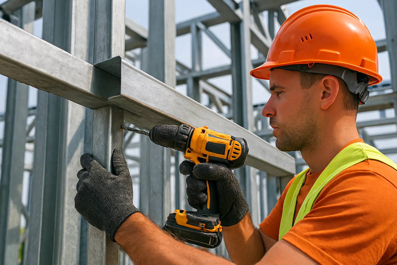 آموزش نصب پروفیل‌ها در سازه‌های فلزی با دقت بالا