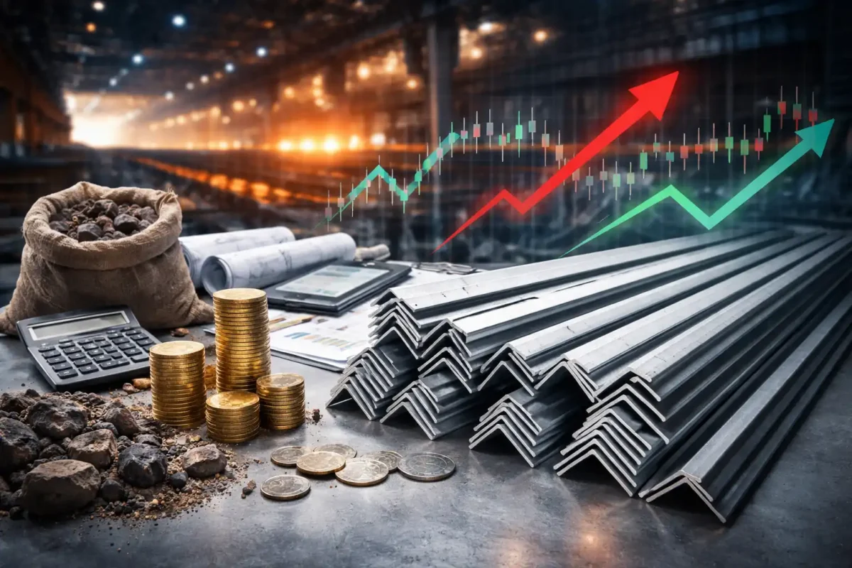 استفاده از نبشی فولادی در مهاربندی سازه صنعتی